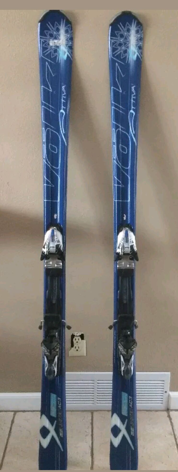 Volkl Attiva Unlimited AC3 Women's skis 163cm with Marker iPT integrated bindings retail$1065