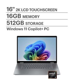 Hp omnibook x flip 2 in 1 touch screen laptop