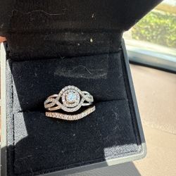 Engagement Ring And Wedding Band 