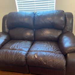 Sofa Set Leather Recliners 