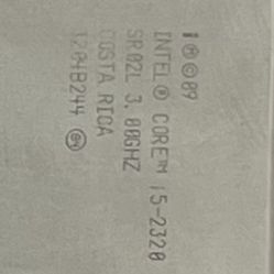 Intel Core I5-2320 I5 2320 3.0 GHz Quad-Core CPU