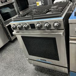 Dacor Stainless Steel 30” Wide Gas Range Stove Smart 