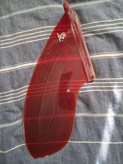 Red 10"  Single Fin Infinity by RFC