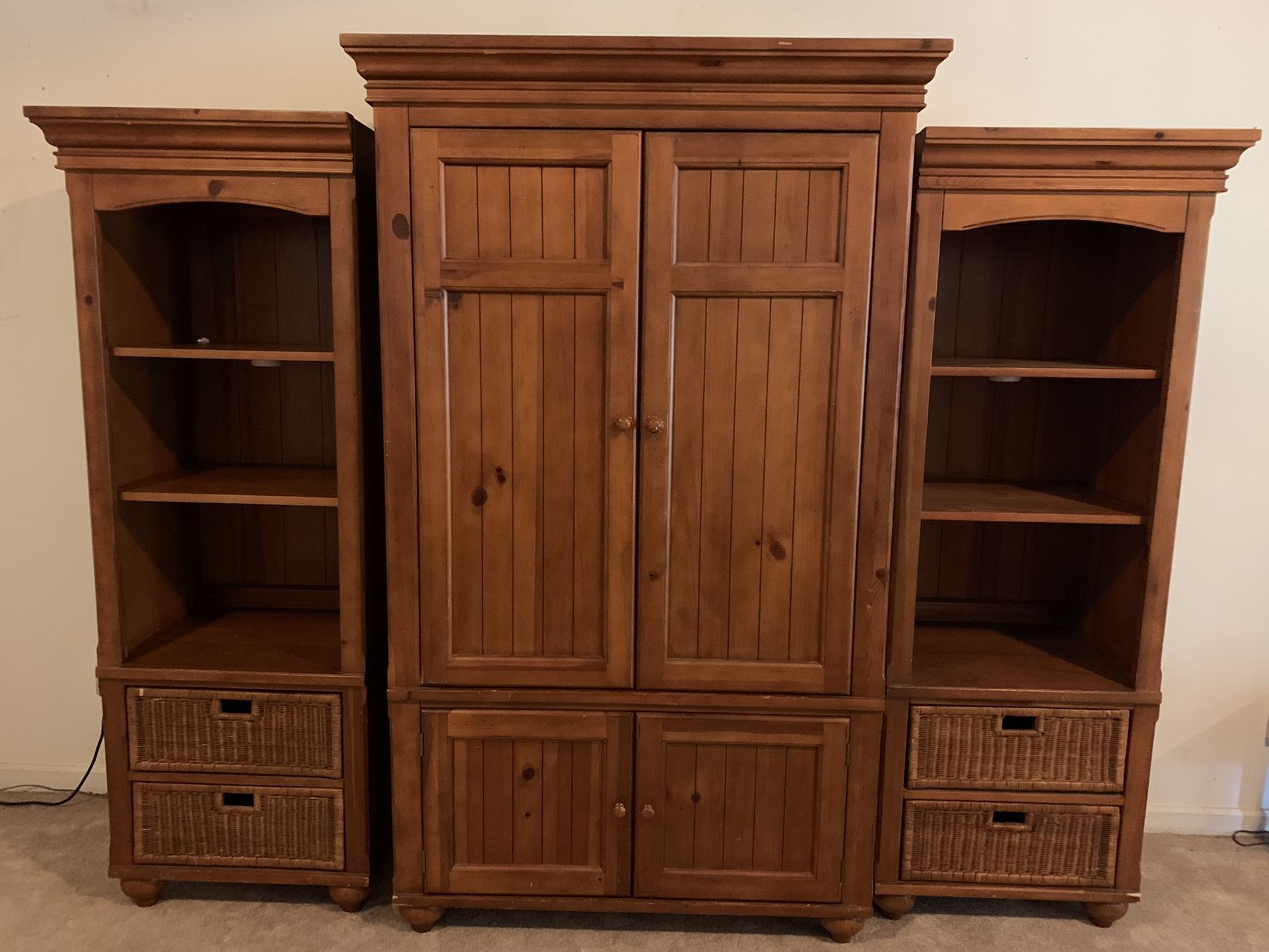 Armoire And Bookshelves 