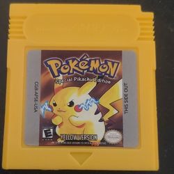 Pokemon Yellow GBC Gameboy Color Video Game Cartridge