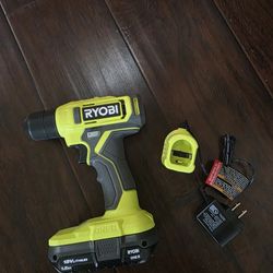 RYOBI ONE+ 18V Cordless 3/8 in. Drill/Driver Kit with 1.5 Ah Battery and Charger