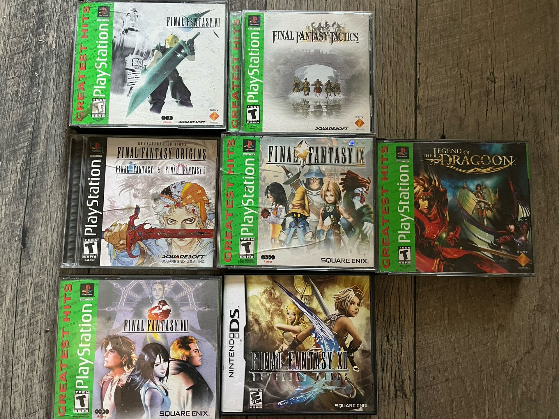 Final Fantasy bundle 3DS And PS1
