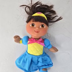 Dora The Explorer Stuffed Doll 2004 Fisher Price Mattel Vinyl Face Rare 9"