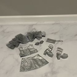 American Girl April Dazzling Diamond Outfit + BONUS Silver Glitter Purse - Excellent Condition!