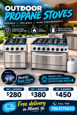 Outdoor Propane Stoves (Cocinas de gas propano)