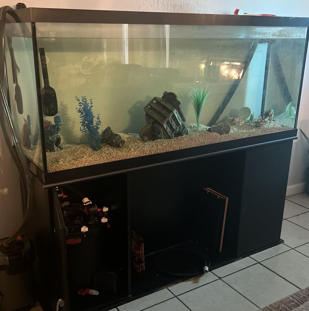120 Gallons Fish Tank With Stand And Filter 