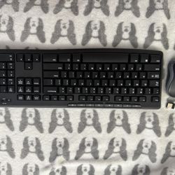 Logitech Wireless Keyboard & Mouse Combo w/ USB Receiver