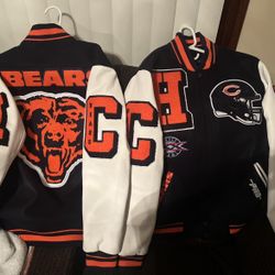 NFL CHICAGO BEARS MASHUP MEN'S RIB WOOL VARSITY JACKET
