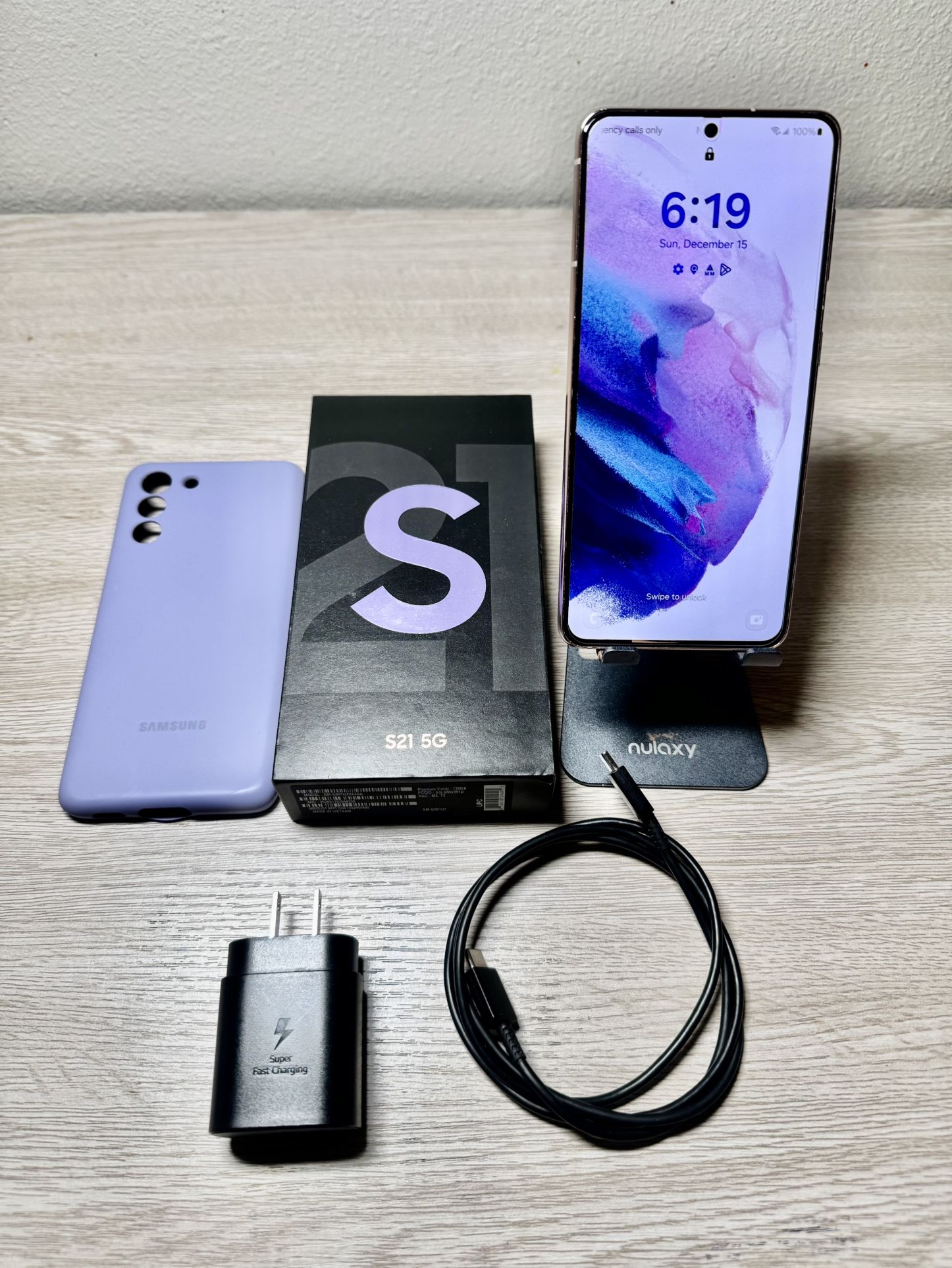 Samsung Galaxy S21 5G, US Version, 128GB, Phantom Violet - Unlocked