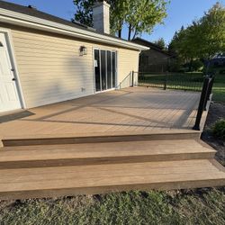 TimberTech Reserve Decking - Antique Leather and Dark Roast