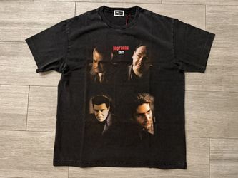 Men's KITH for The Sopranos Characters Vignette khm034643-001 Vintage Tee Black Size Large New with Tags