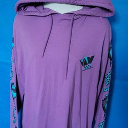 Perks & Mini Grape & Aqua Lightweight Men's Hooded Sweatshirt Size Large EUC. Shipped with CARE FAST!

MADE IN AUSTRALIA CREATED BY A COUPLE OF GRAFFI