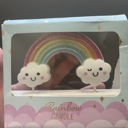 Rainbow Cake Candle