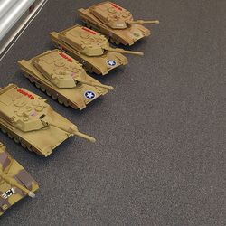 Large Toy Military Tanks (5)