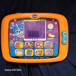VTech Light-Up Baby Touch Tablet ~ Like New 