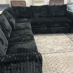 New Large Sectional Sofa Couch! Soft Corduroy! Free Delivery 🚚!