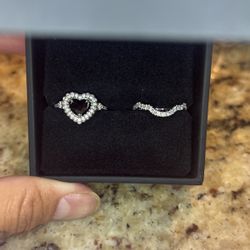 Engagement Ring And Wedding Ring 