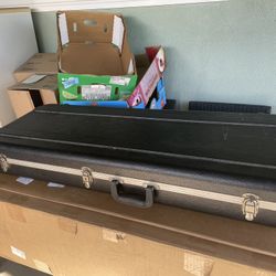 Vintage Black Molded Hardshell Electric Guitar Case