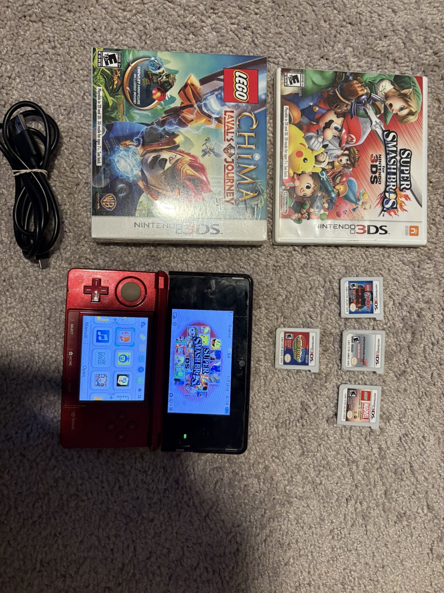 Nintendo 3ds + 6 Games (hablo Espanol)
