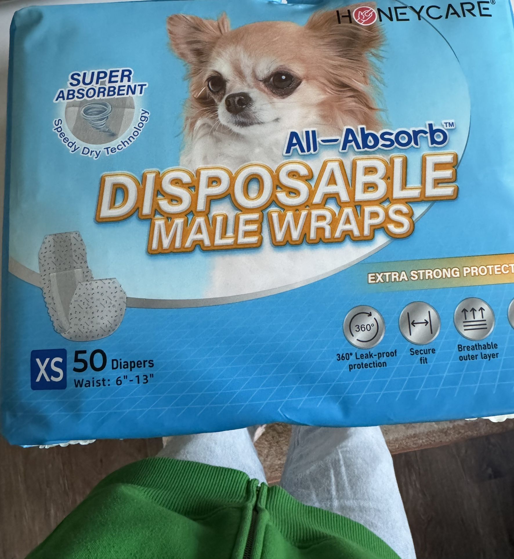 Dog Male Wraps Xs
