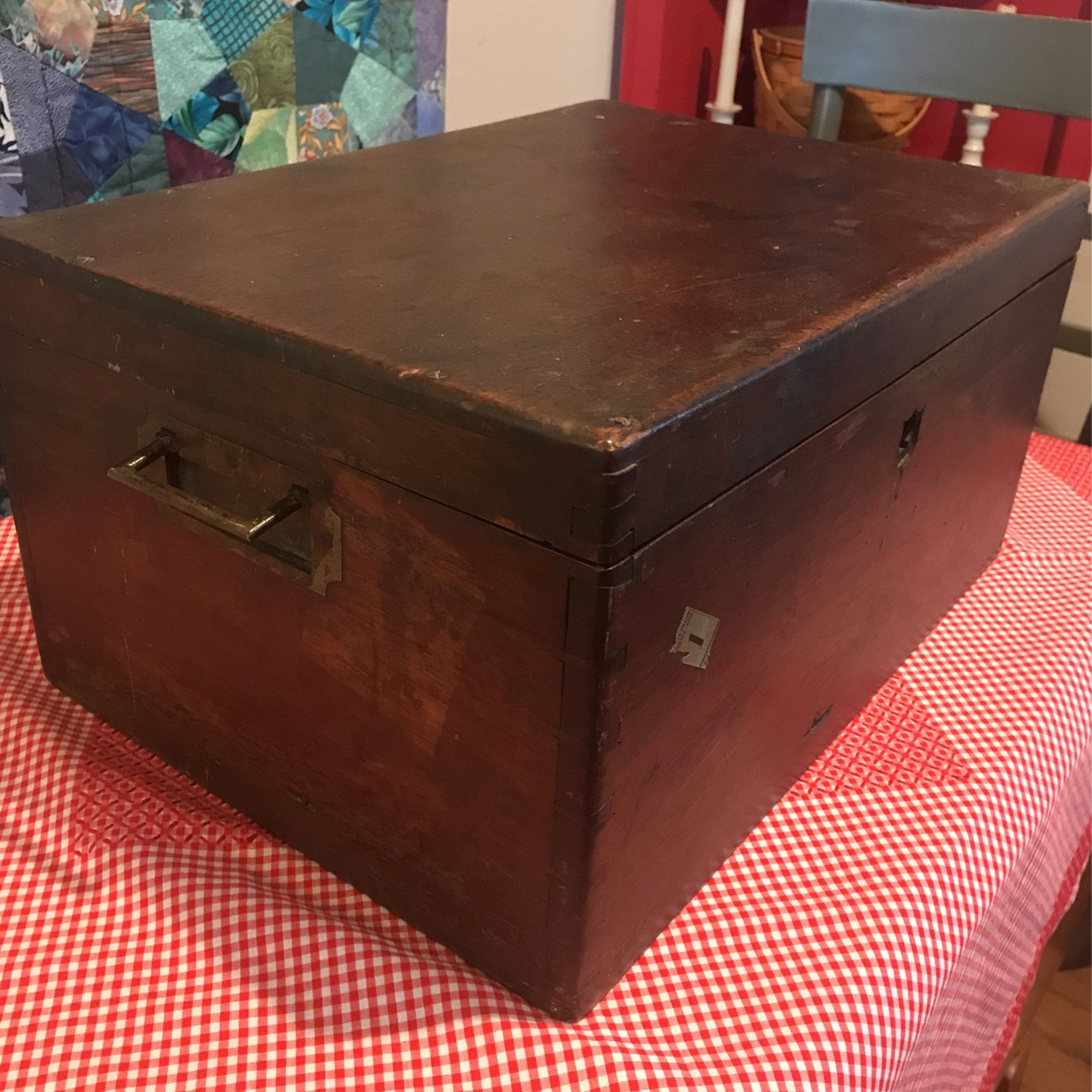 1800’s Wood Storage Box…Sugar Storage Box?