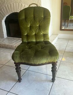 Antique Velvet Chair