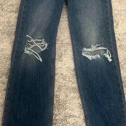 Levi’s 501 ripped jeans