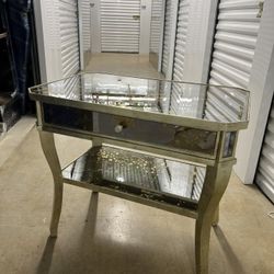 Mirrored Side Table 