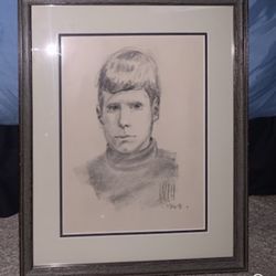 A Large Beautifully Signed & Dated, Framed Antique Artwork Picture Portrait, In Excellent Condition, Dated 1969 - Mint 