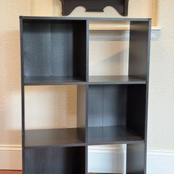 Black 6-Cube Storage Shelf / Organizer