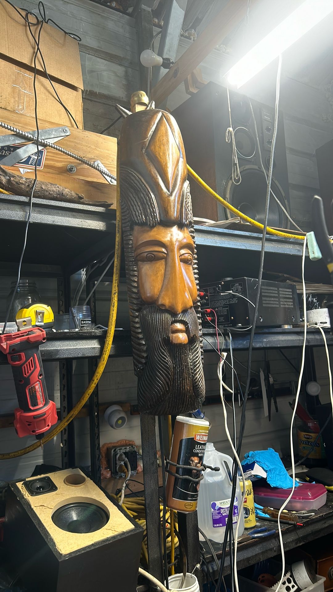 28 Inch Sumerian Hand Carved Mask