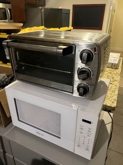 Microwave, toaster over, toaster, blender AND