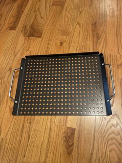 Grill Grate with Handles Portable For Outdoor BBQ grill Camping Barely Used 14”x11”