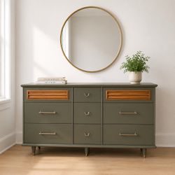 MCM Vintage Green Dresser