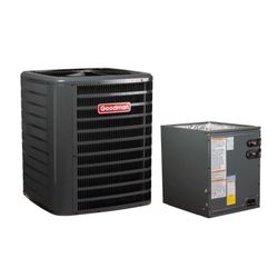 Goodman R32 Air Conditioner with Upflow/Downflow 17.5" Cased Coil