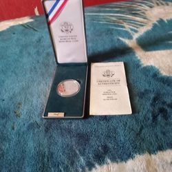 1991 KOREAN WAR MEMORIAL COIN PROOF SILVER DOLLAR