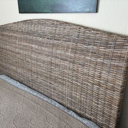 Queen Rattan guest headboard from Pier One
