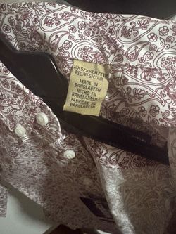 Wrangler long sleeve burgundy xxs