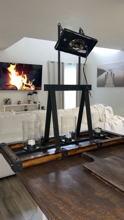 Rustic Chandelier | Exposed Wires*
