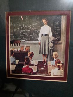 Norman Rockwell- teacher themed artwork