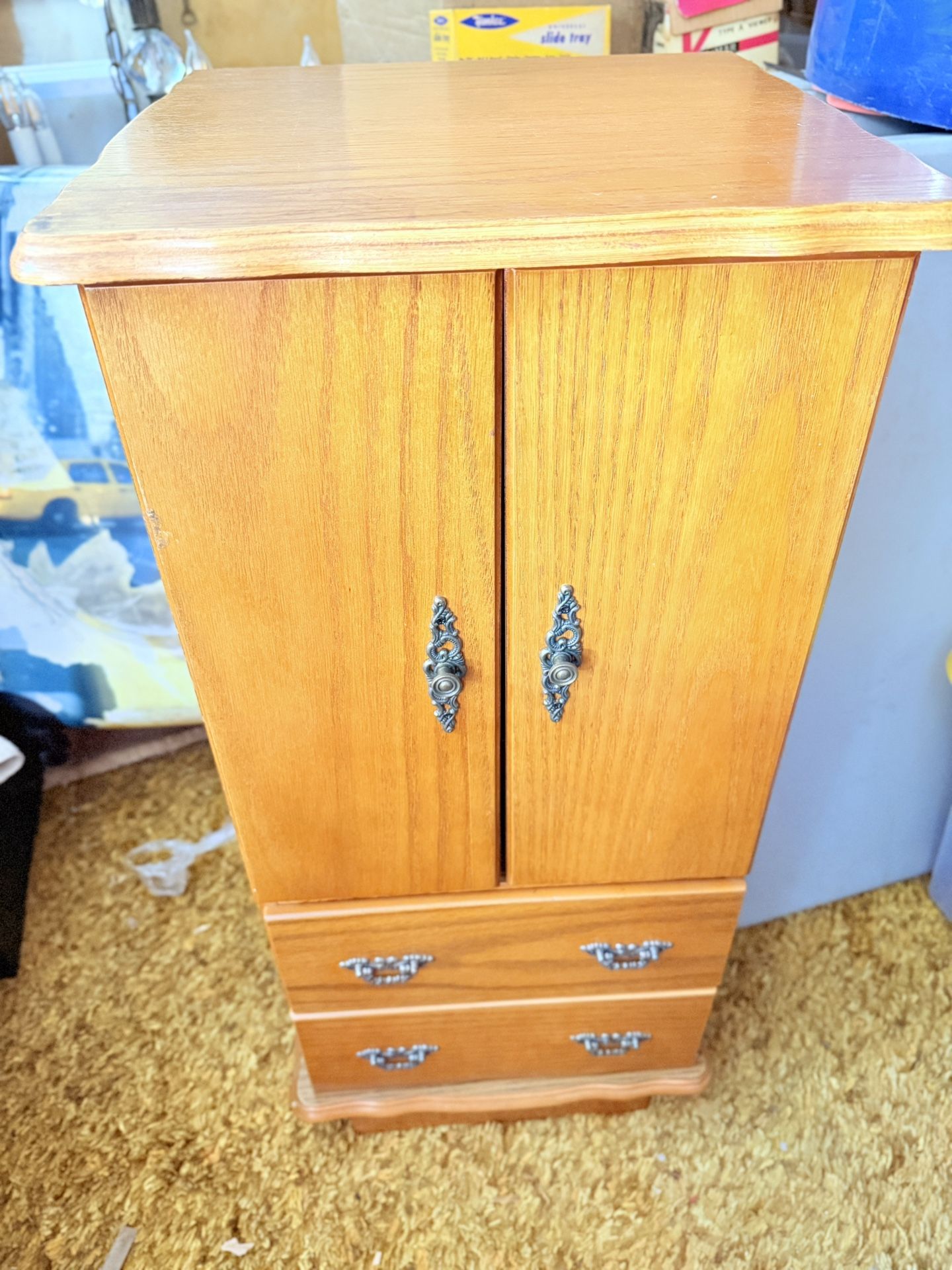 Beautiful Wooden Jewelry Armoire