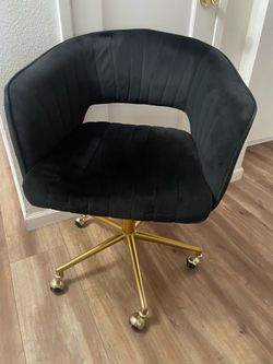 Velvet desk chair