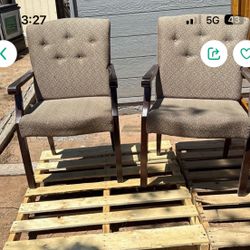 This 2 Chairs $35 For The Pair In Exellent Condition 