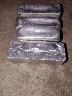 1 lb 3000 Series Pure Hand Poured Aluminum (Al) Ingots