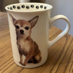 Chihuahua coffee tea mug - dog prints 
